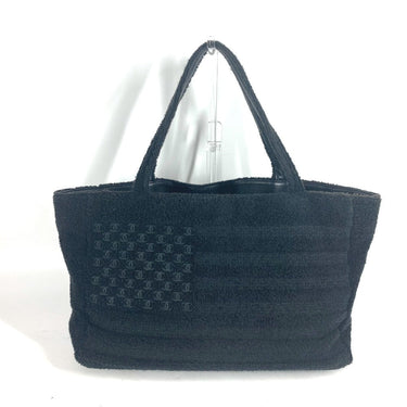 CHANEL Shoulder Bag Cotton, Leather black America CC COCO Mark Women Used Authentic
